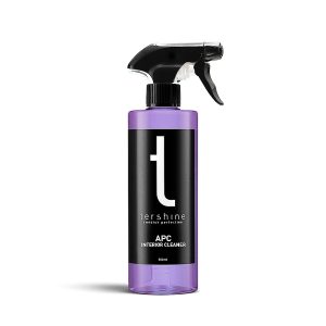 Flaska med Tershine APC interior cleaner, en effektiv rengöringslösning för interiör vård av fordon. Perfekt för att rengöra bilens interiör och ytor noggrant.